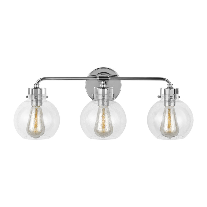 Clara 3-Light Bath Vanity Light in Chrome