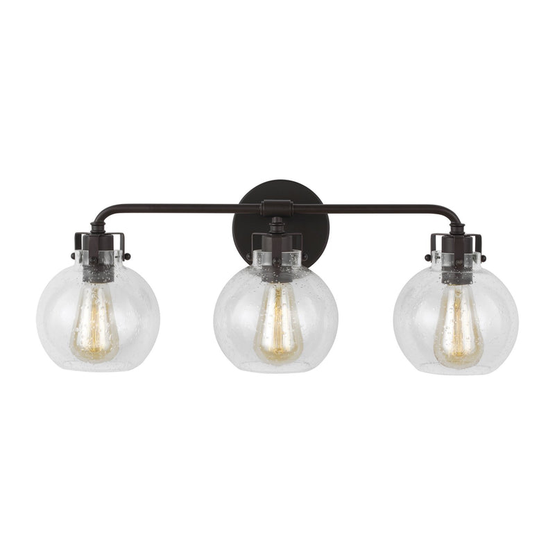 Clara 3-Light Bath Vanity Light in Oil Rubbed Bronze