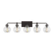 Clara 5-Light Bath Vanity Light in Oil Rubbed Bronze