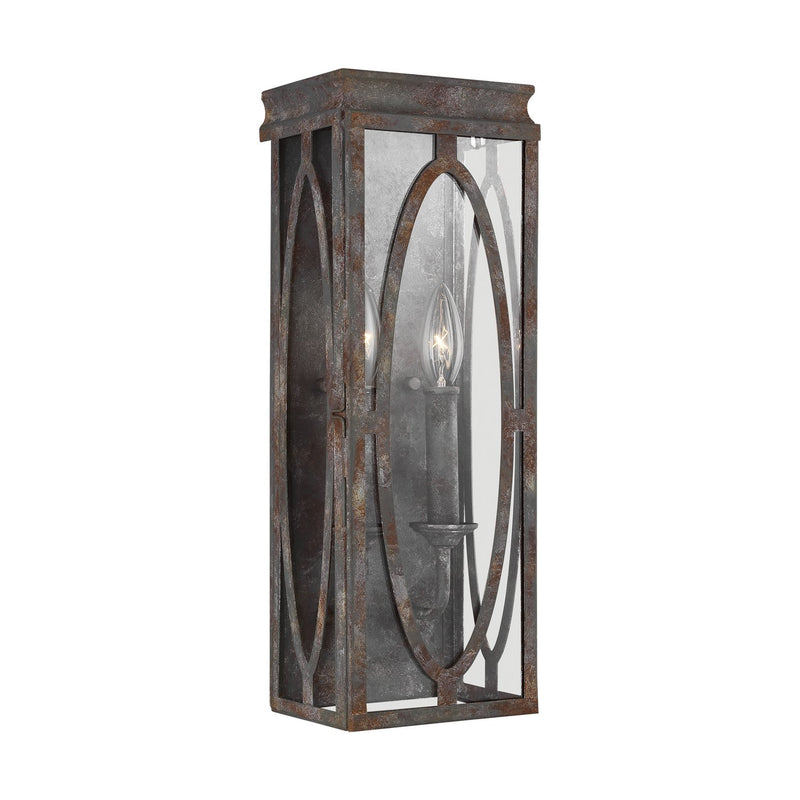 Patrice 2-Light Wall Sconce in Deep Abyss