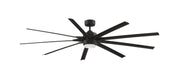 Odyn Custom 84" Outdoor Ceiling Fan with LED Light in Dark Bronze / Dark Walnut Blades