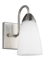 Seville One Light Wall / Bath Sconce in Brushed Nickel