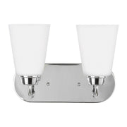 Kerrville 2-Light Bath Vanity Light in Chrome