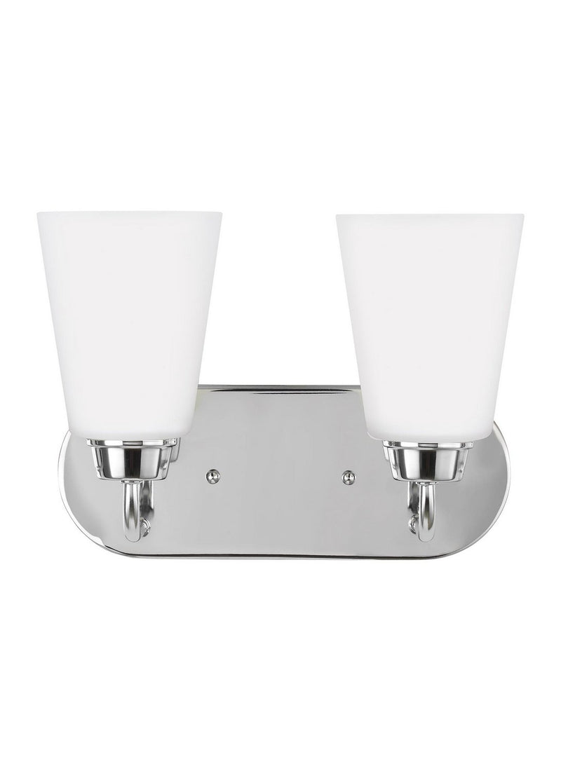 Kerrville 2-Light Bath Vanity Light in Chrome