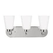 Kerrville 3-Light Bath Vanity Light in Chrome