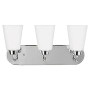 Kerrville 3-Light Bath Vanity Light in Chrome
