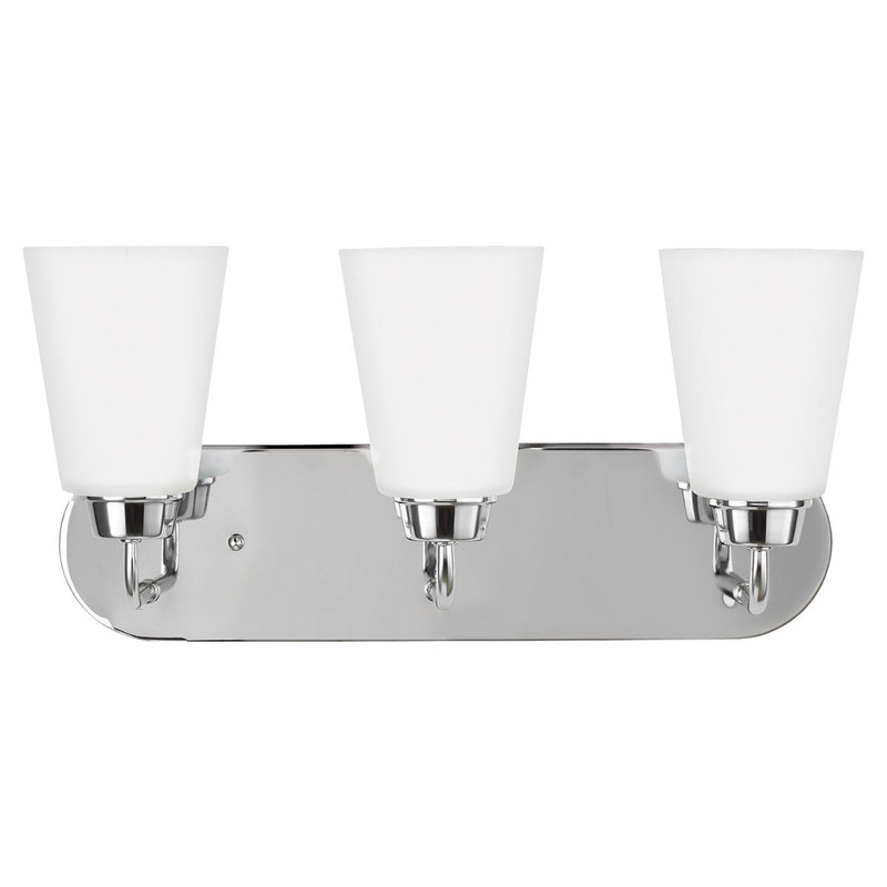 Kerrville 3-Light Bath Vanity Light in Chrome