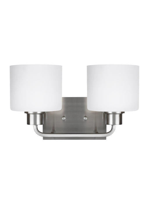 Canfield Two Light Wall / Bath in Brushed Nickel