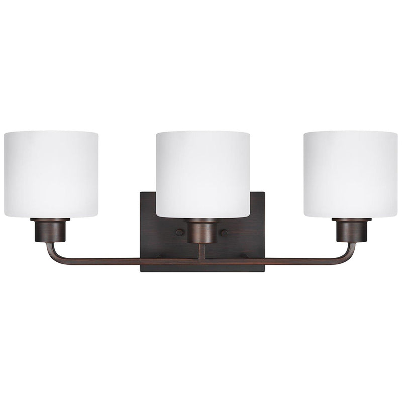 Canfield 3-Light Bath Vanity Light in Bronze