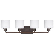 Canfield 4-Light Bath Vanity Light in Bronze
