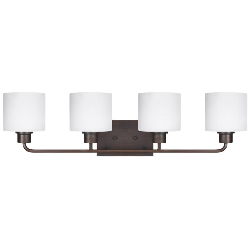 Canfield 4-Light Bath Vanity Light in Bronze
