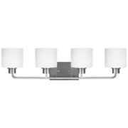 Canfield 4-Light Bath Vanity Light in Brushed Nickel