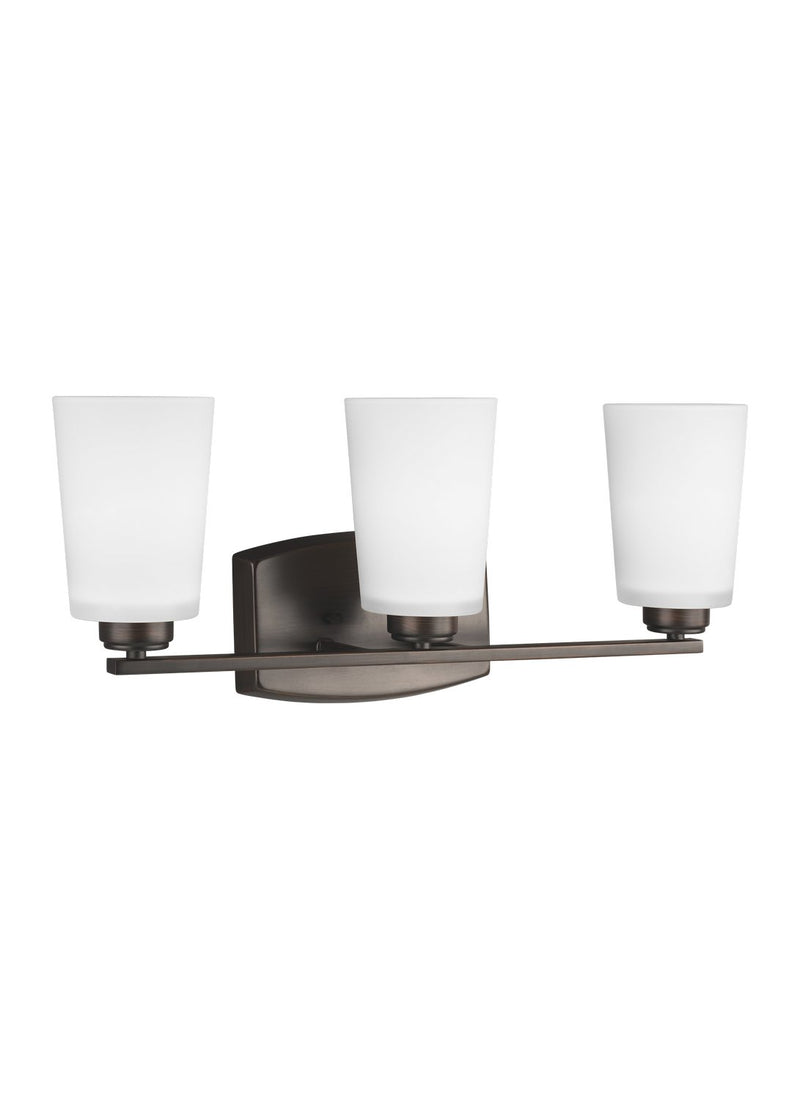 Franport 3-Light Bath Vanity Light in Bronze