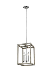 Moffet Street Three Light Hall / Foyer in Washed Pine