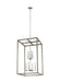 Moffet Street Eight Light Hall / Foyer Pendant in Washed Pine