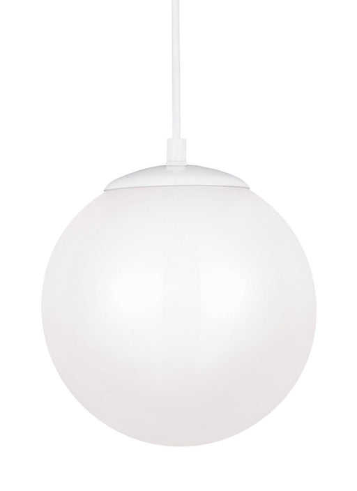 Leo Hanging Globe Medium LED Pendant in White