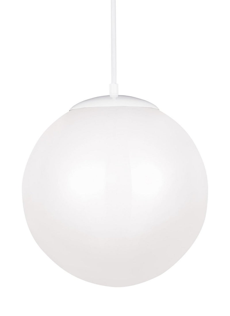 Leo Hanging Globe Extra Large LED Pendant in White