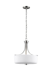 Kemal 3-Light Pendant in Brushed Nickel