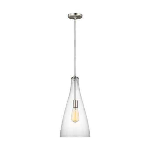 Arilda One Light Pendant in Brushed Nickel