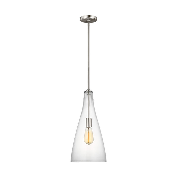 Arilda One Light Pendant in Brushed Nickel