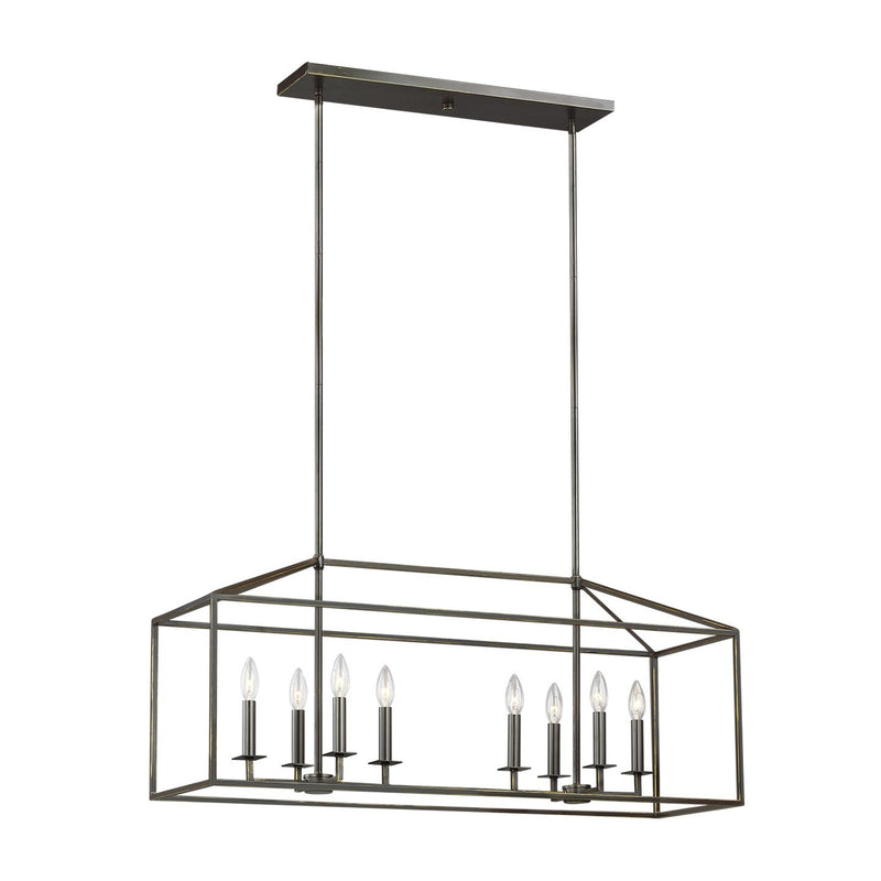 Perryton 8-Light Island Chandelier in Bronze