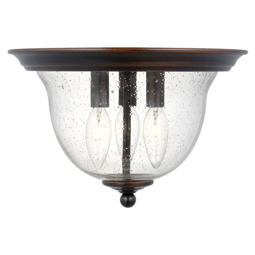 Belton 3-Light Flush Mount in Bronze