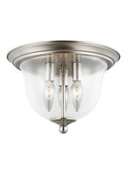 Belton 3-Light Flush Mount in Brushed Nickel
