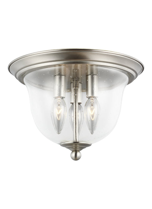 Belton 3-Light Flush Mount in Brushed Nickel