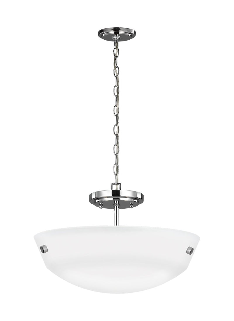 Kerrville 2-Light Convertible Pendant in Chrome