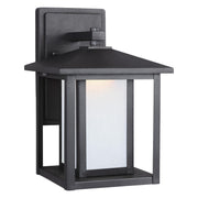 Hunnington Small LED Outdoor Wall Lantern in Black