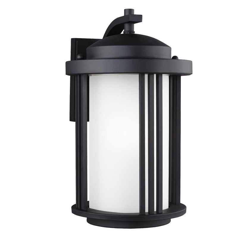 Crowell Medium LED Outdoor Wall Lantern in Black