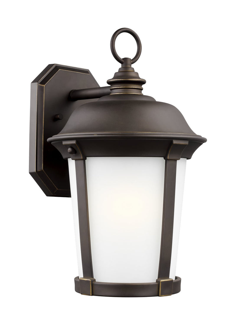 Calder Large Outdoor Wall Lantern in Antique Bronze