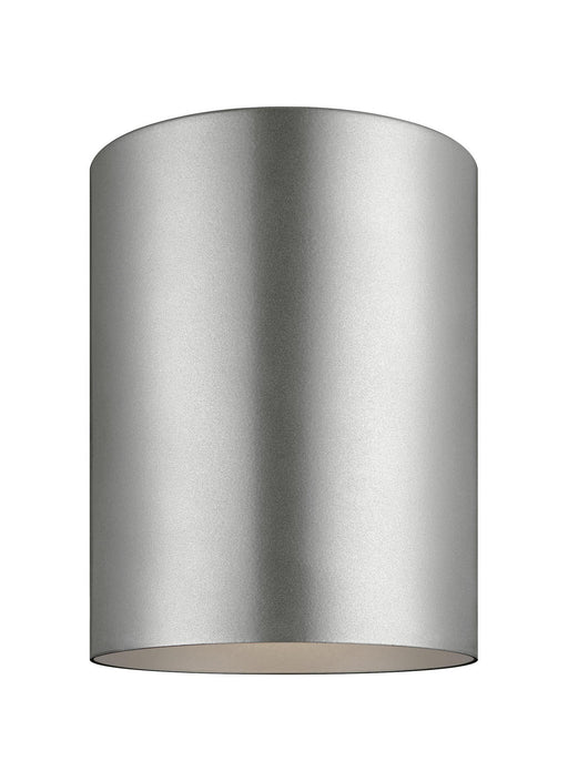 Outdoor Cylinders LED Flush Mount in Painted Brushed Nickel