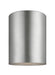 Outdoor Cylinders LED Flush Mount in Painted Brushed Nickel