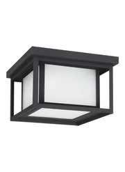 Hunnington LED Outdoor Flush Mount in Black