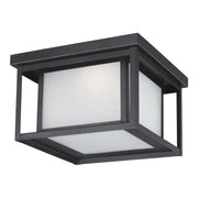 Hunnington LED Outdoor Flush Mount in Black
