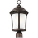 Calder One Light Outdoor Post Lantern in Antique Bronze