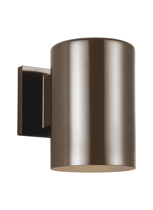 Outdoor Cylinders LED Outdoor Wall Lantern in Bronze