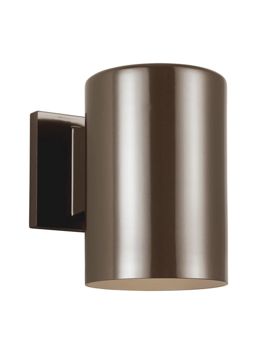 Outdoor Cylinders LED Outdoor Wall Lantern in Bronze