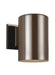 Outdoor Cylinders LED Outdoor Wall Lantern in Bronze