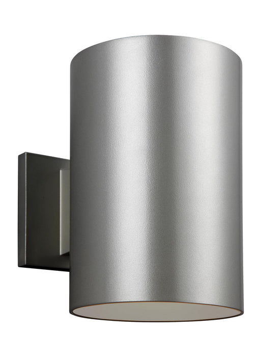 Outdoor Cylinders LED Outdoor Wall Lantern in Painted Brushed Nickel