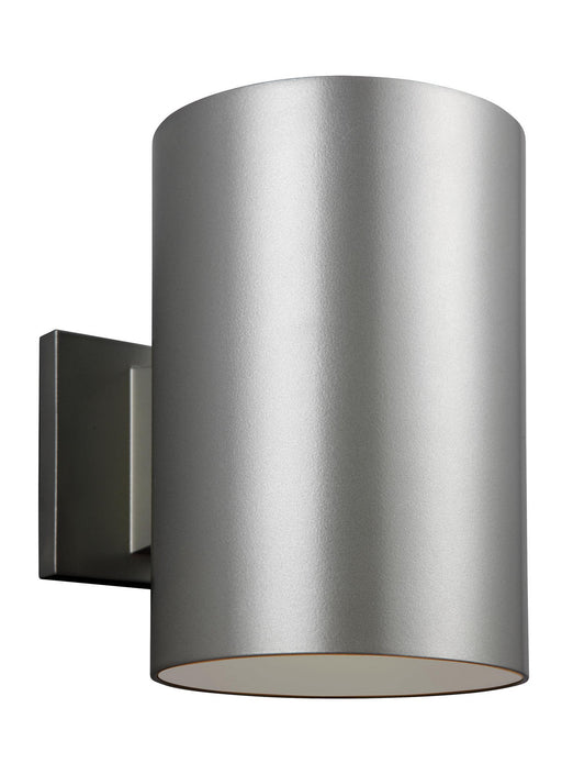 Outdoor Cylinders LED Outdoor Wall Lantern in Painted Brushed Nickel