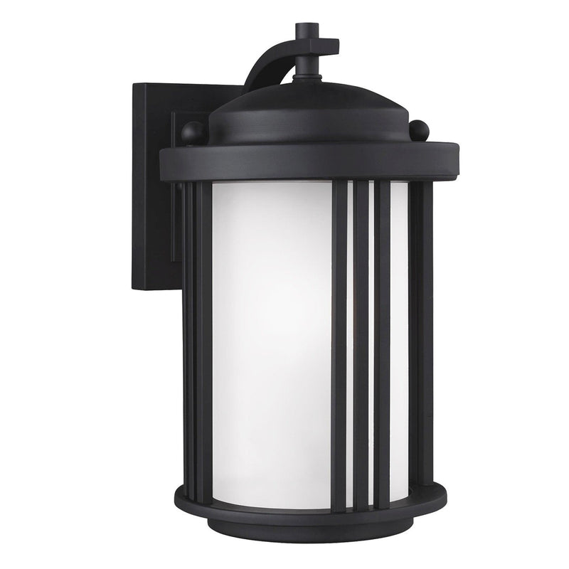 Crowell Small LED Outdoor Wall Lantern in Black