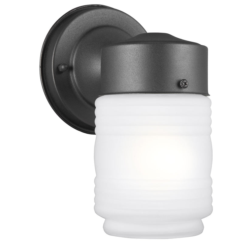 Outdoor Wall One Light Outdoor Wall Lantern in Black