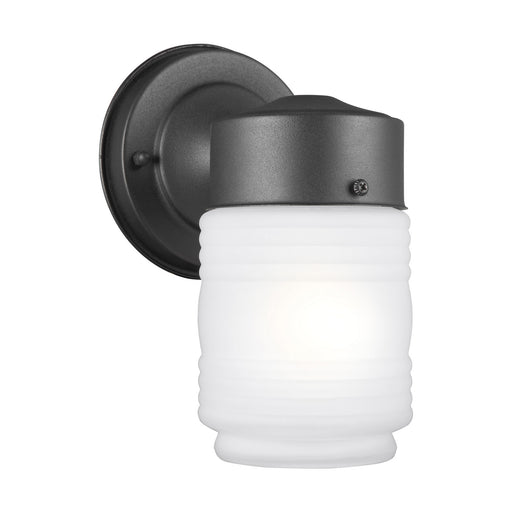 Outdoor Wall One Light Outdoor Wall Lantern in Black
