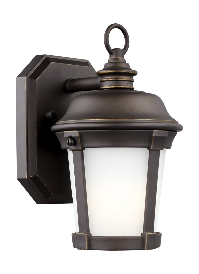 Calder Small Outdoor Wall Lantern in Antique Bronze