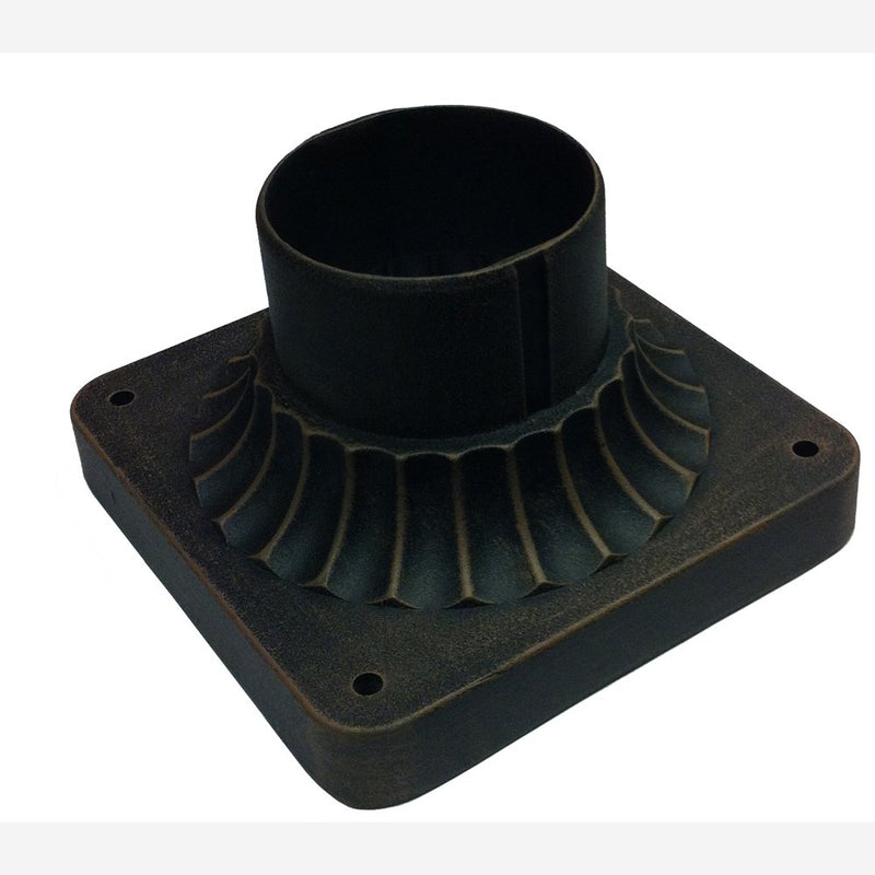 Classico Outdoor Post Light Fitter in Rust