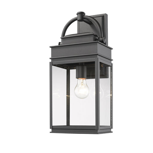 Fulton 19.5" Outdoor Wall Lantern in Black