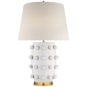 Linden Medium Table Lamp in Plaster White