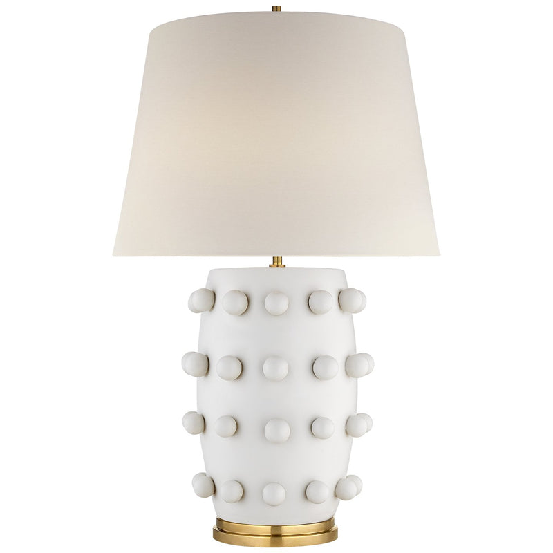 Linden Medium Table Lamp in Plaster White